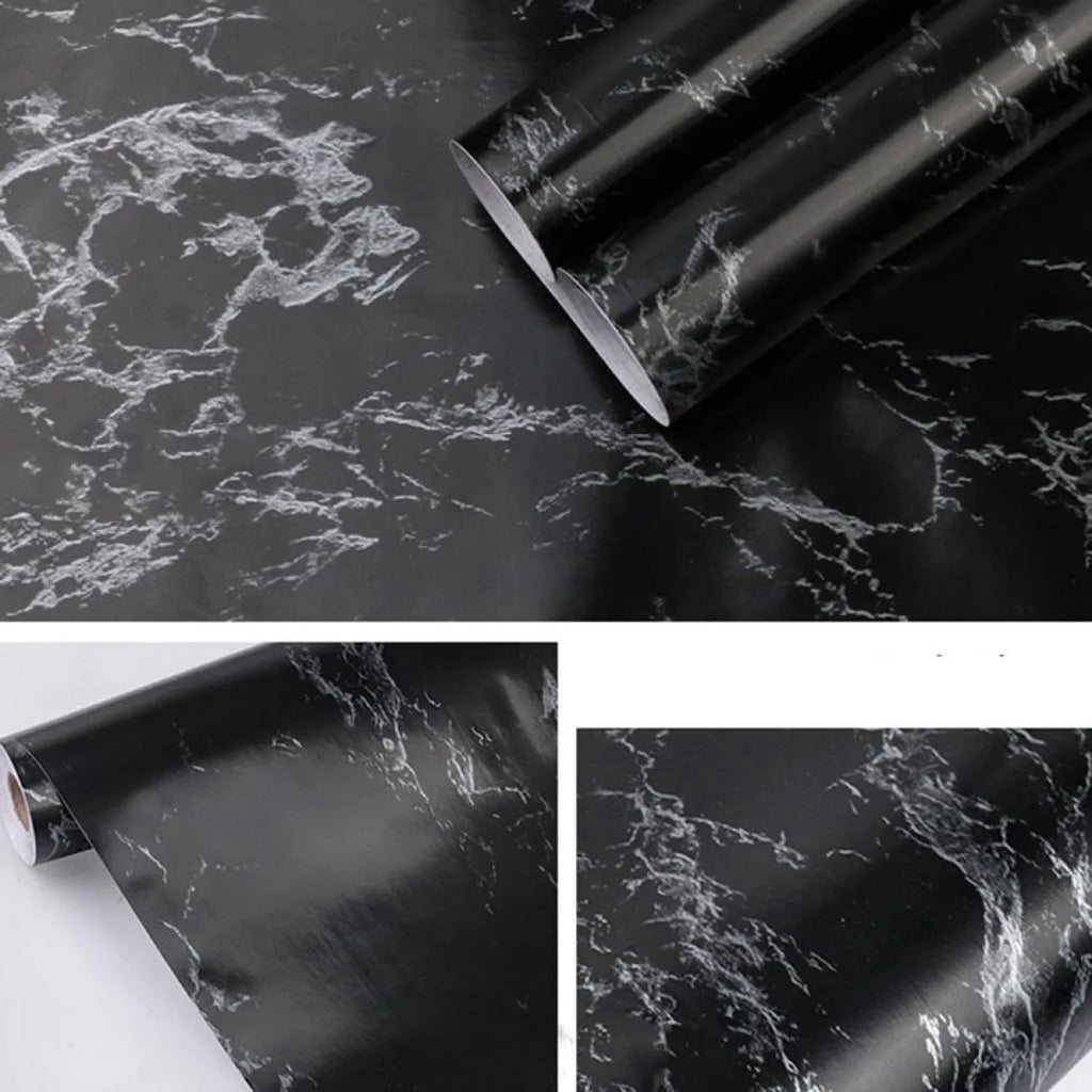 Papel Adhesivo Para Pared negro esponjoso