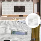 Paneles 3D Adhesivos x 4 Unidades Ola blanca