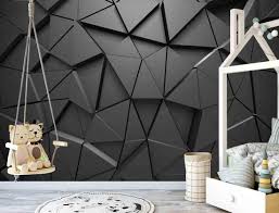 Papel Adhesivo Para Pared Negro geométrico