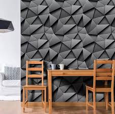 Papel Adhesivo Para Pared Negro geométrico